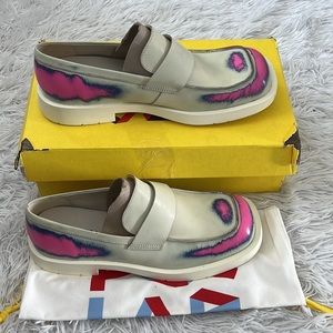 Camper lab Men’s Mudge Fax Mattress Crayon Multicolor MIL 1978 loafers size 12